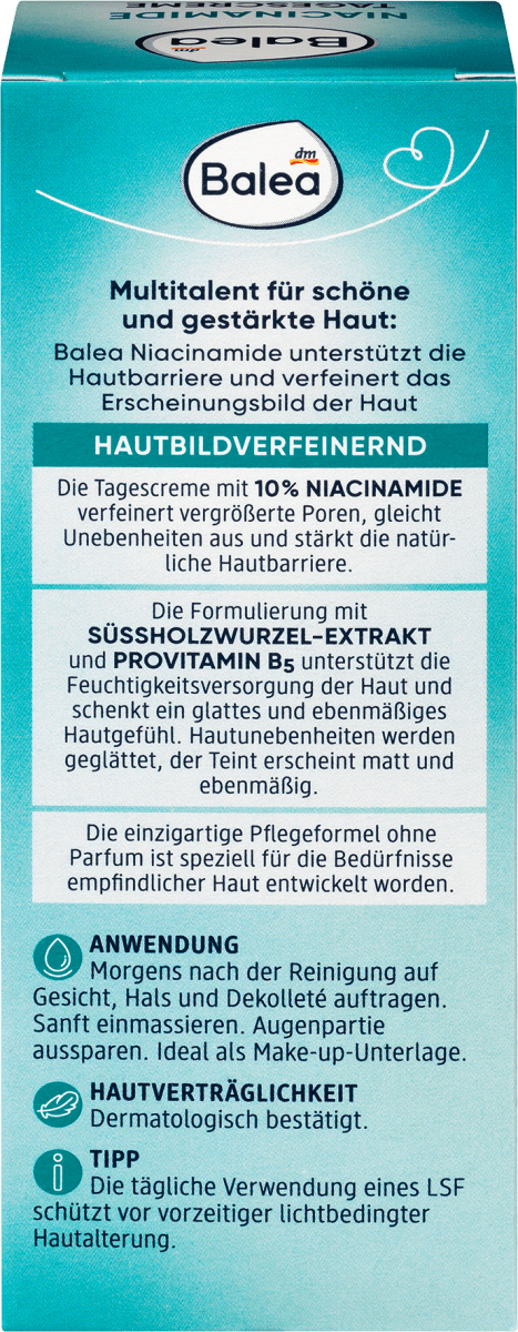Gesichtscreme Niacinamide LSF 30, 50 ml