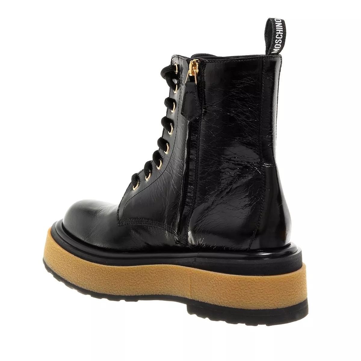 MOSCHINO Stiefeletten schwarz Schnürstiefel