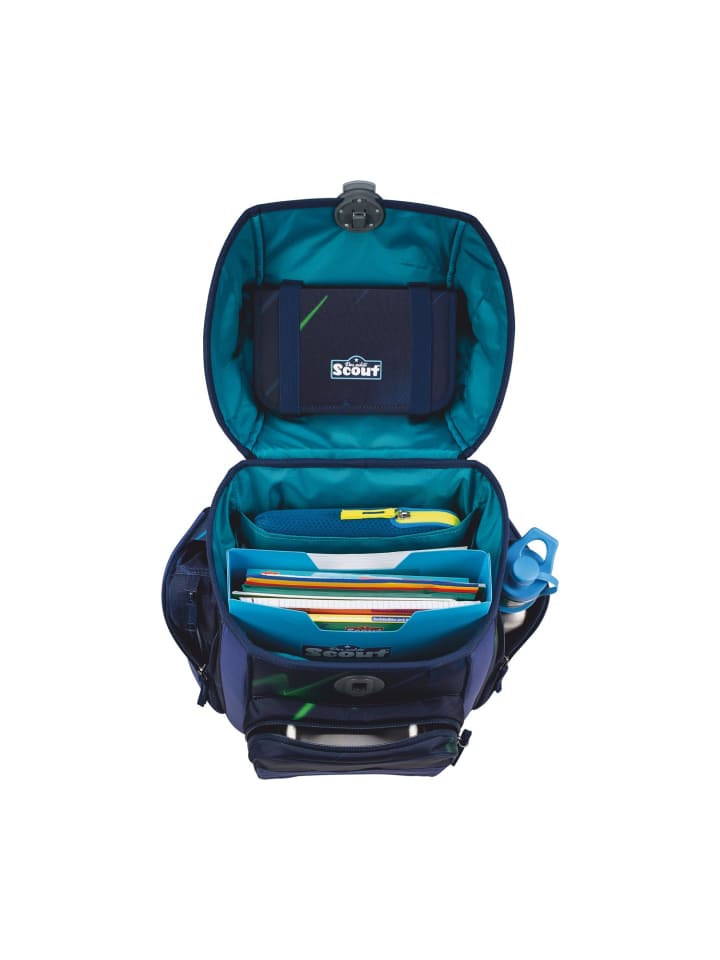 Scout Scout Genius Schulranzen-Set 4 teilig Exklusiv Superflash City Lights günstig kaufen onesize
