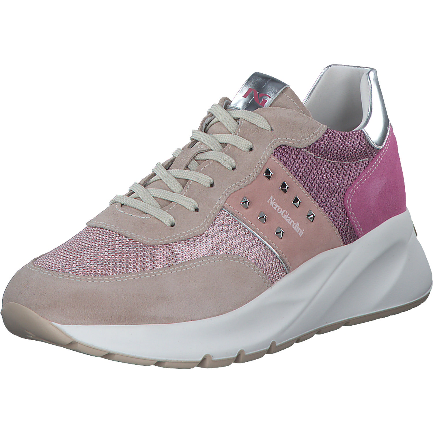 NeroGiardini E409852D, Schnürschuhe, Damen, Rosa