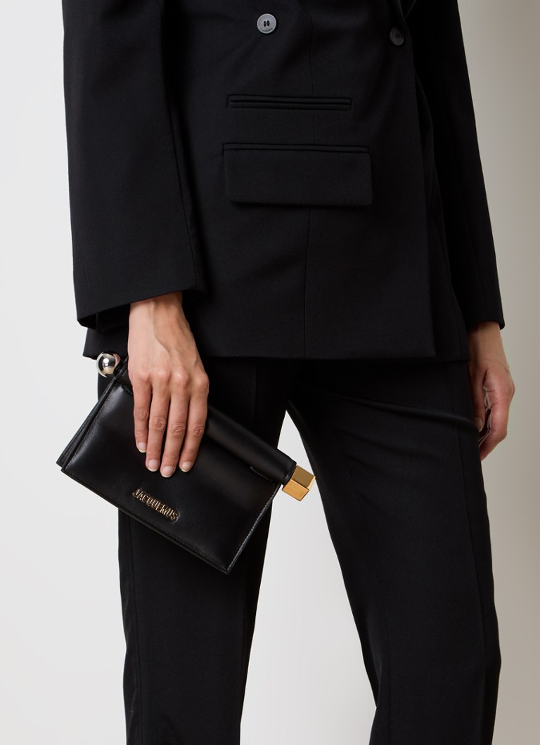 Geantă Jacquemus La Pochette Mini din piele de miel cu logo