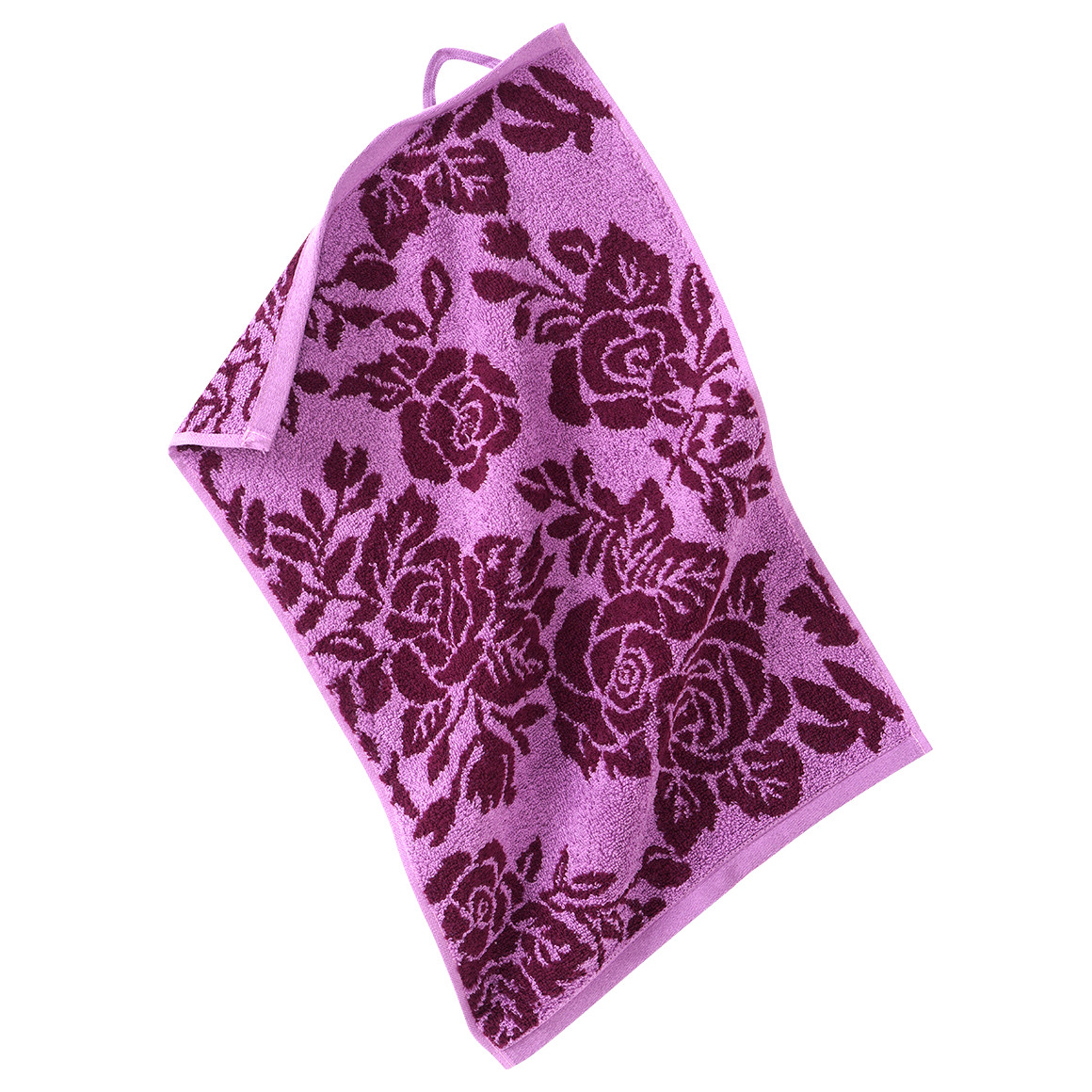 Gästehandtuch mit Rosen-Dessin