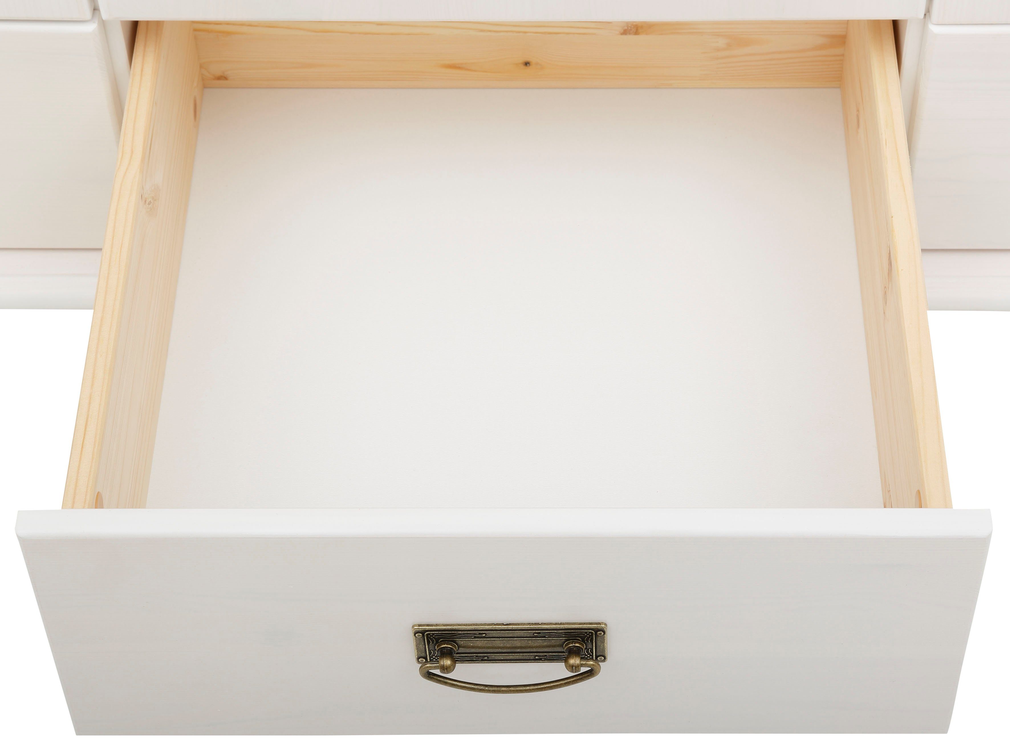 Lüttenhütt Kinderkleiderschrank Aimo, 3-trg. aus Massivholz; FSC®-Holz aus gewissenhaft bewirtschafteten Wäldern