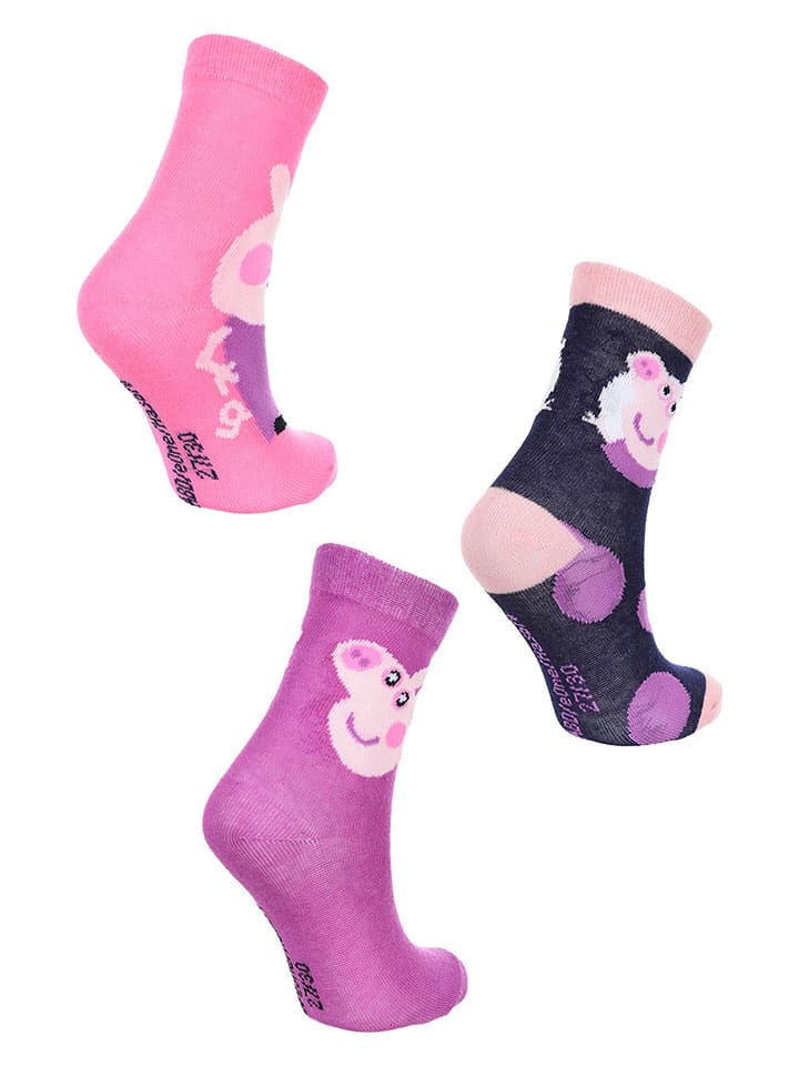 Peppa Pig 3er-Set: Socken 