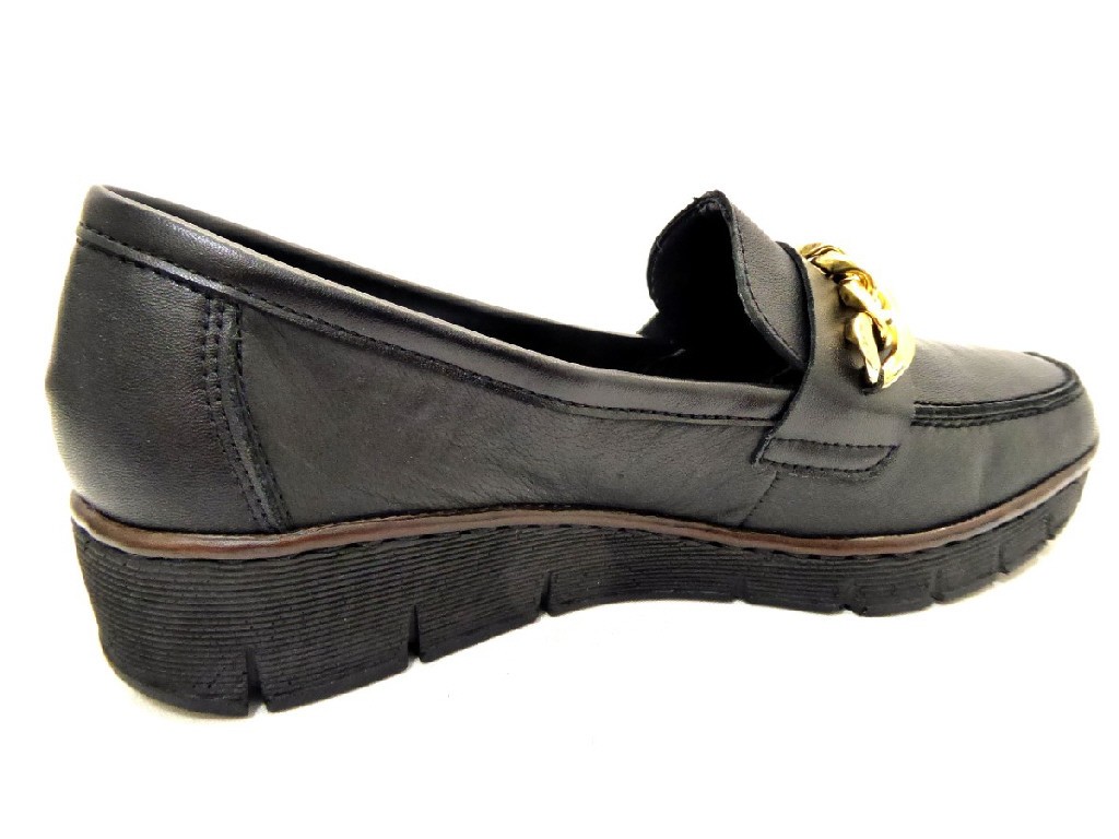 RIEKER Sportliche Slipper schwarz