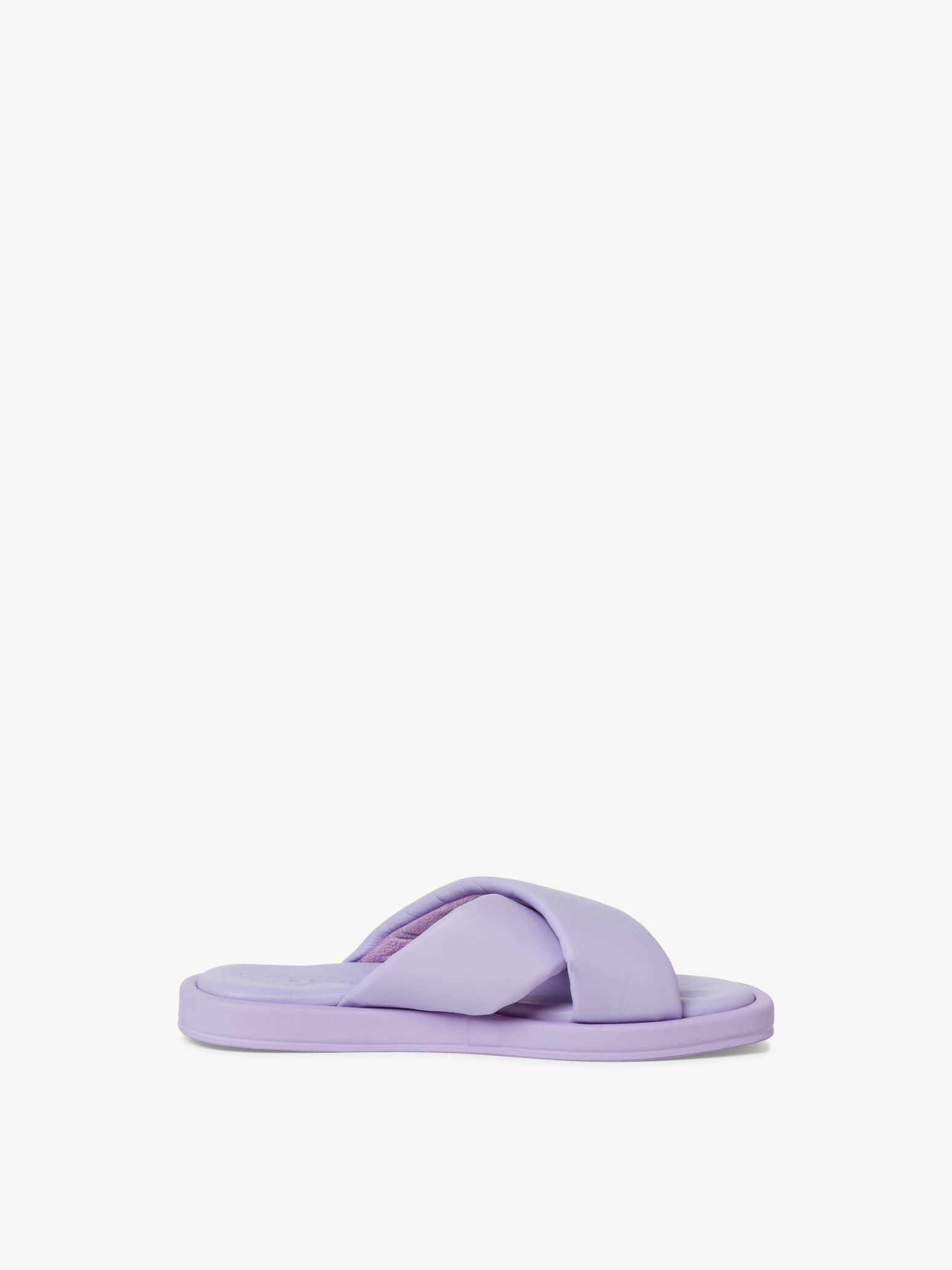 Mule en cuir - mauve
