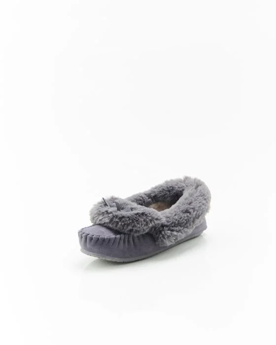 Mocassins d'intérieur imitation fourrure Thermolactyl