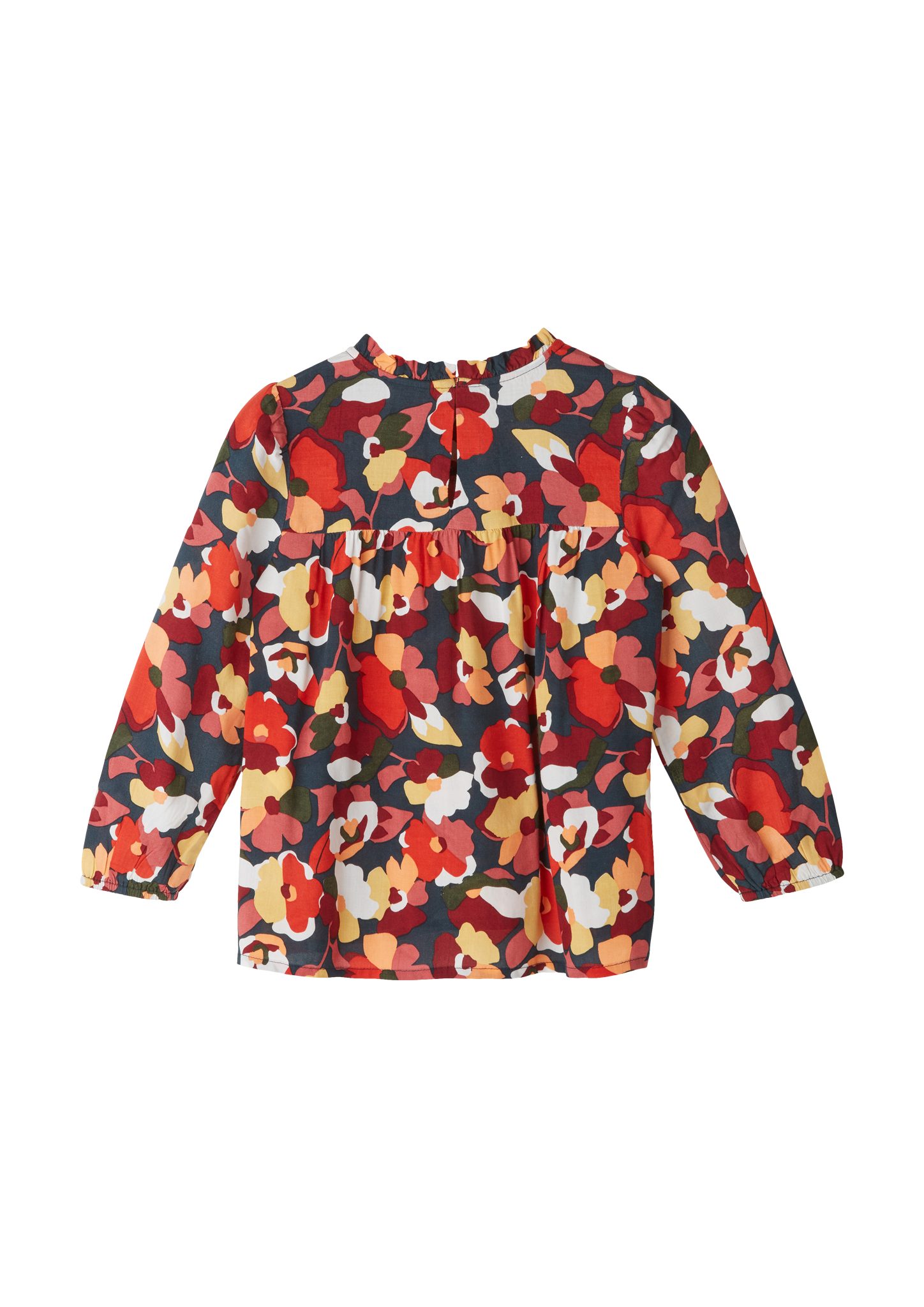 s.Oliver Langarmbluse Bluse mit Raffung Raffung