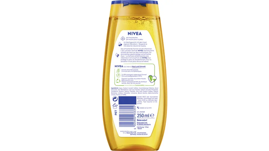 NIVEA Pflegedusche Love Sunshine 250 ml