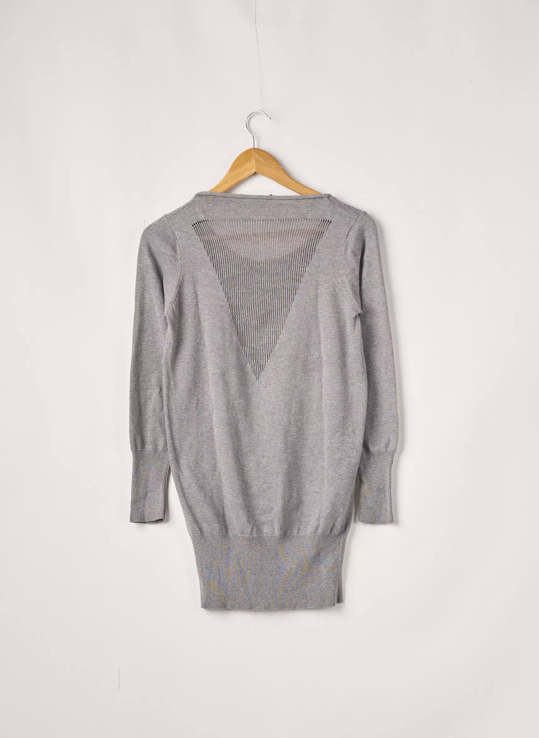 Sans Marque Pull Tuniques Femme couleur gris