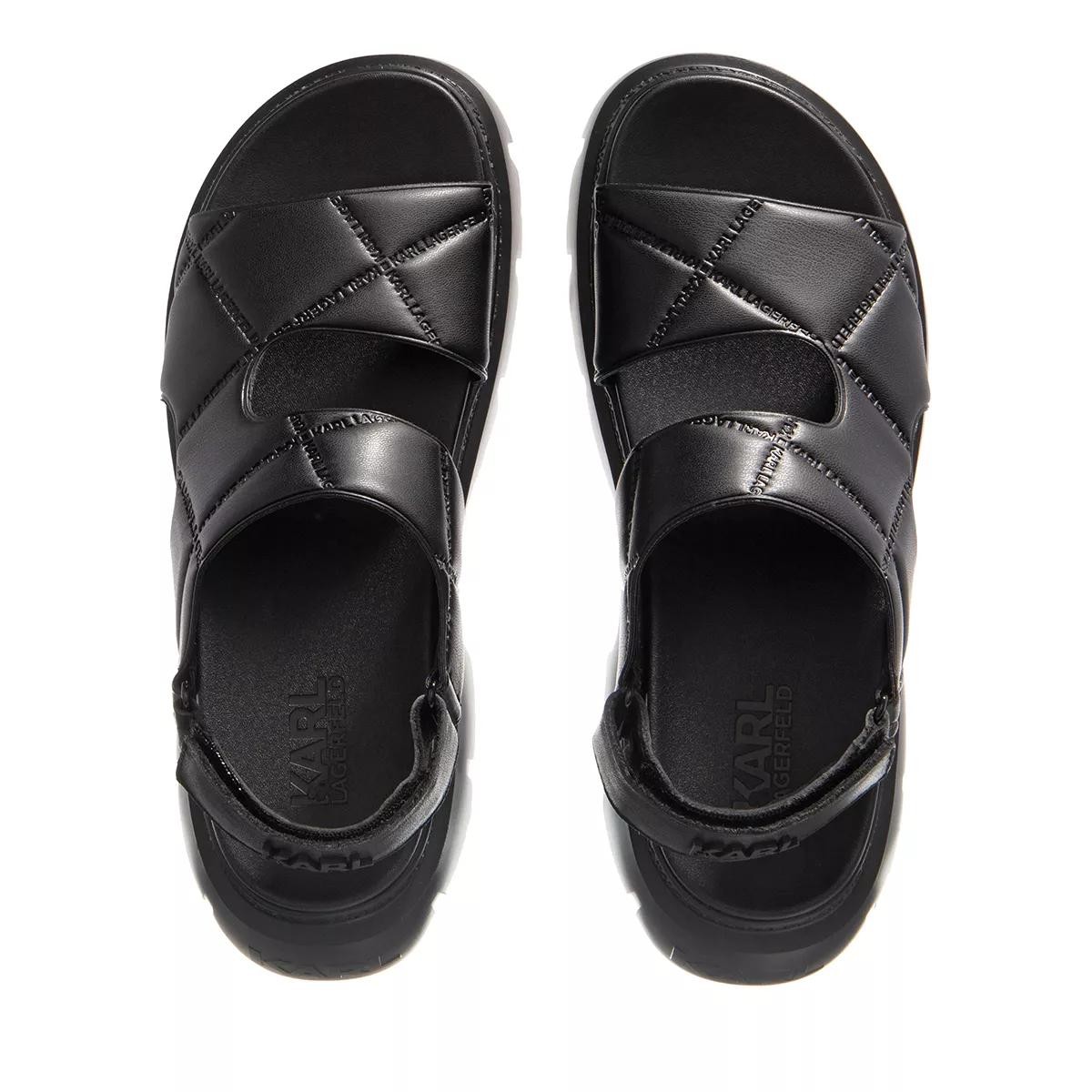 LAGERFELD Komfort Sandalen schwarz Sandale
