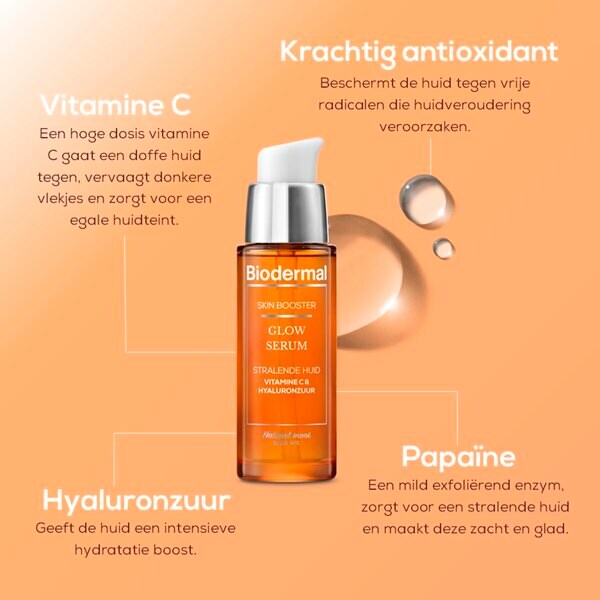 Biodermal Skin Booster Glow Szérum 30ml - Minden bőrtípusra
