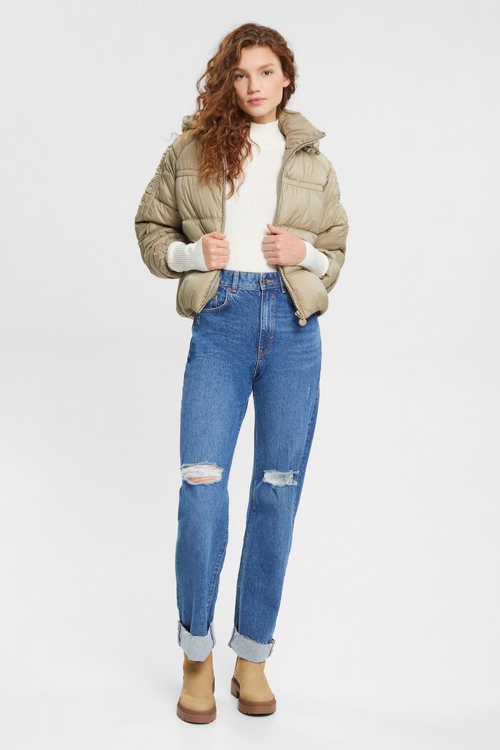 Stepp-Jacke mit abnehmbarer Kapuze