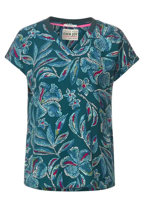 CECIL Bluse mit Multicolorprint