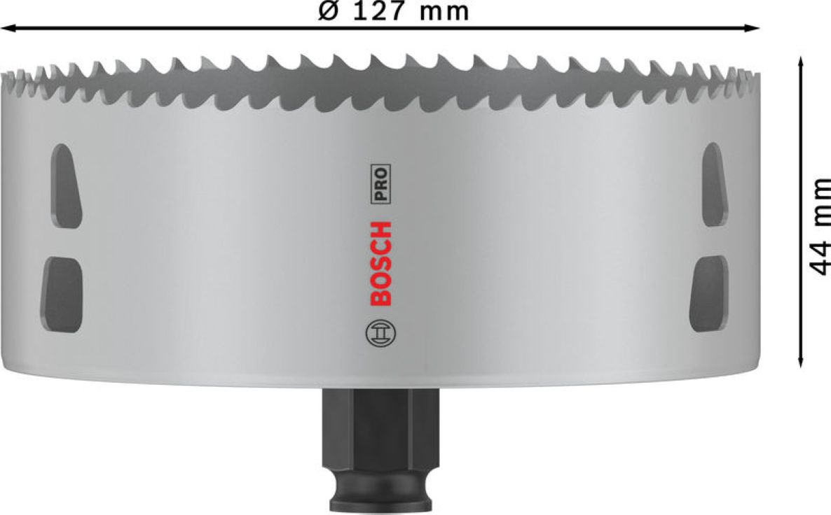 Bosch Blue Accessories 2608594416 PRO Multi Material PC Plus hulsav 127 mm