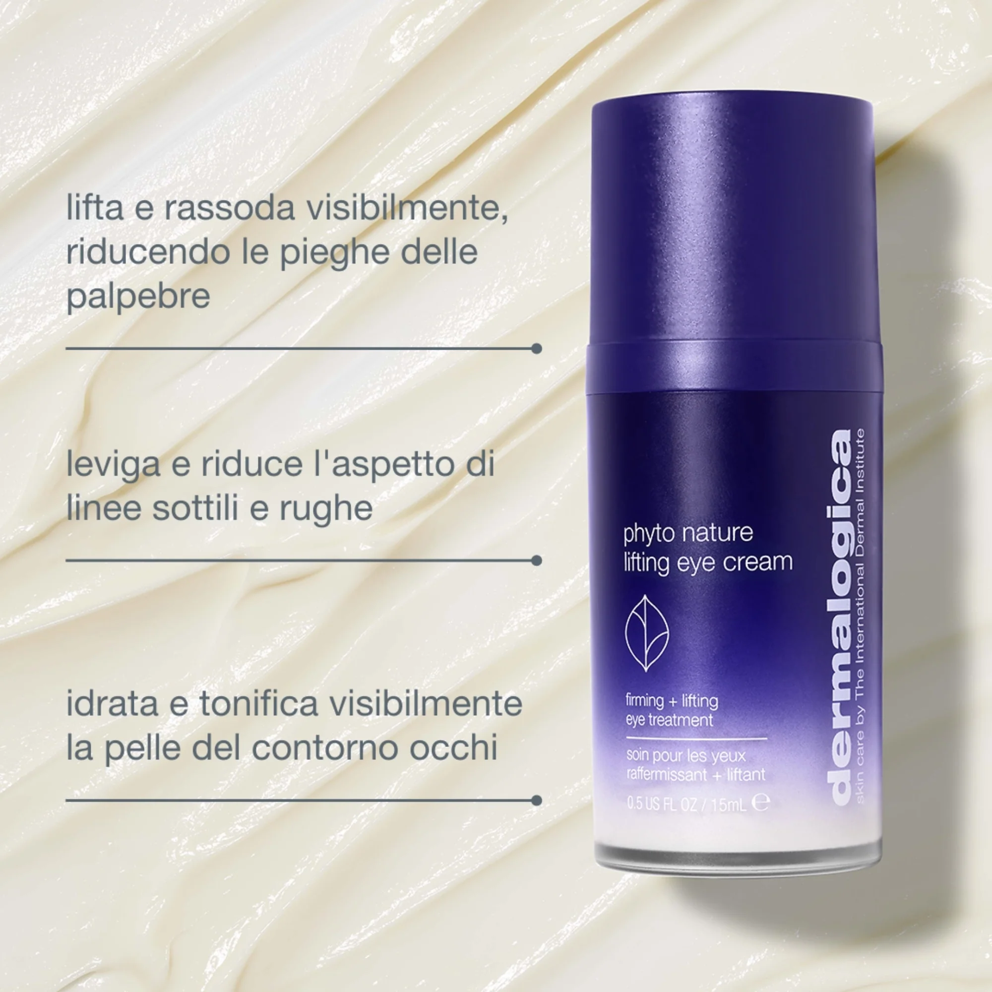 Phyto Nature Lifting Eye Cream - Creme antirrugas para o contorno dos olhos