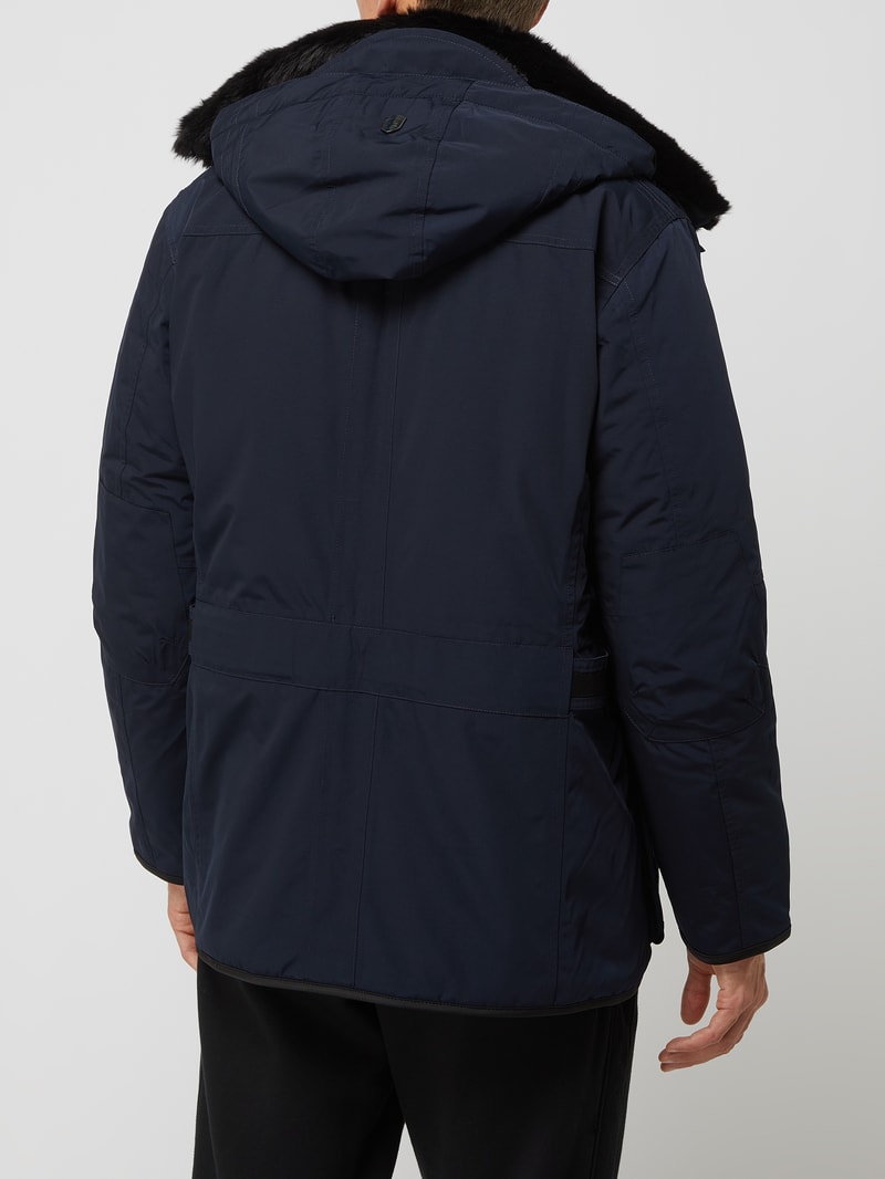 Leuchtkraft 870 Funktionsjacke mit abnehmbarer Kapuze in marineblau