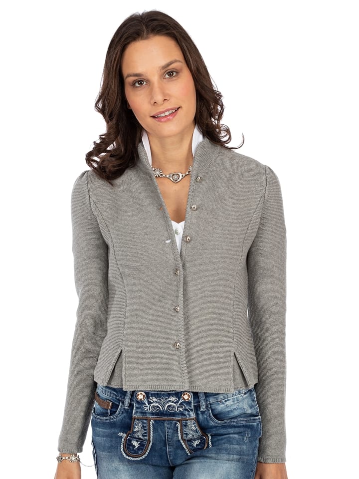 AlpSpur Strickjacke BIOSTYLE2 in grau günstig kaufen