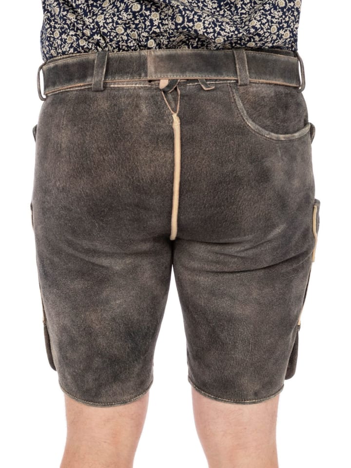 MADDOX Lederhose HERMANN in dunkelbraun günstig kaufen
