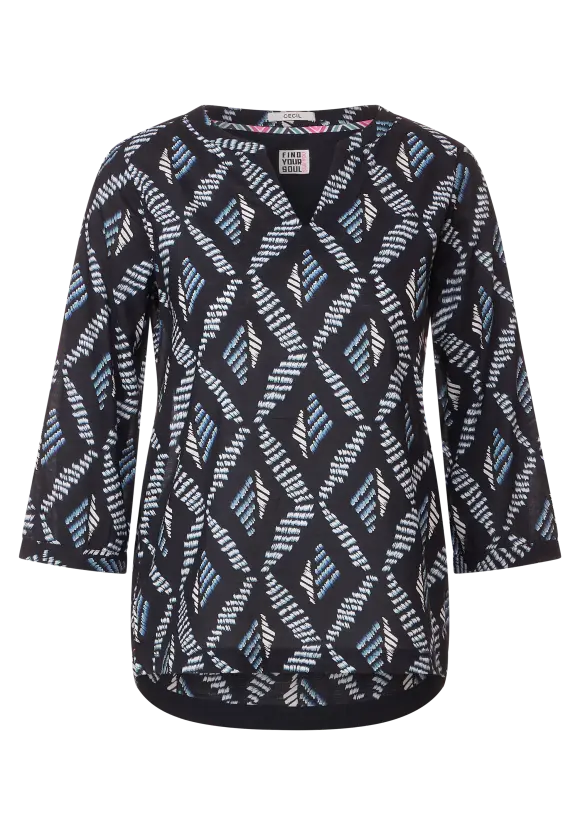 CECIL Printbluse mit 3/4 Ärmel
