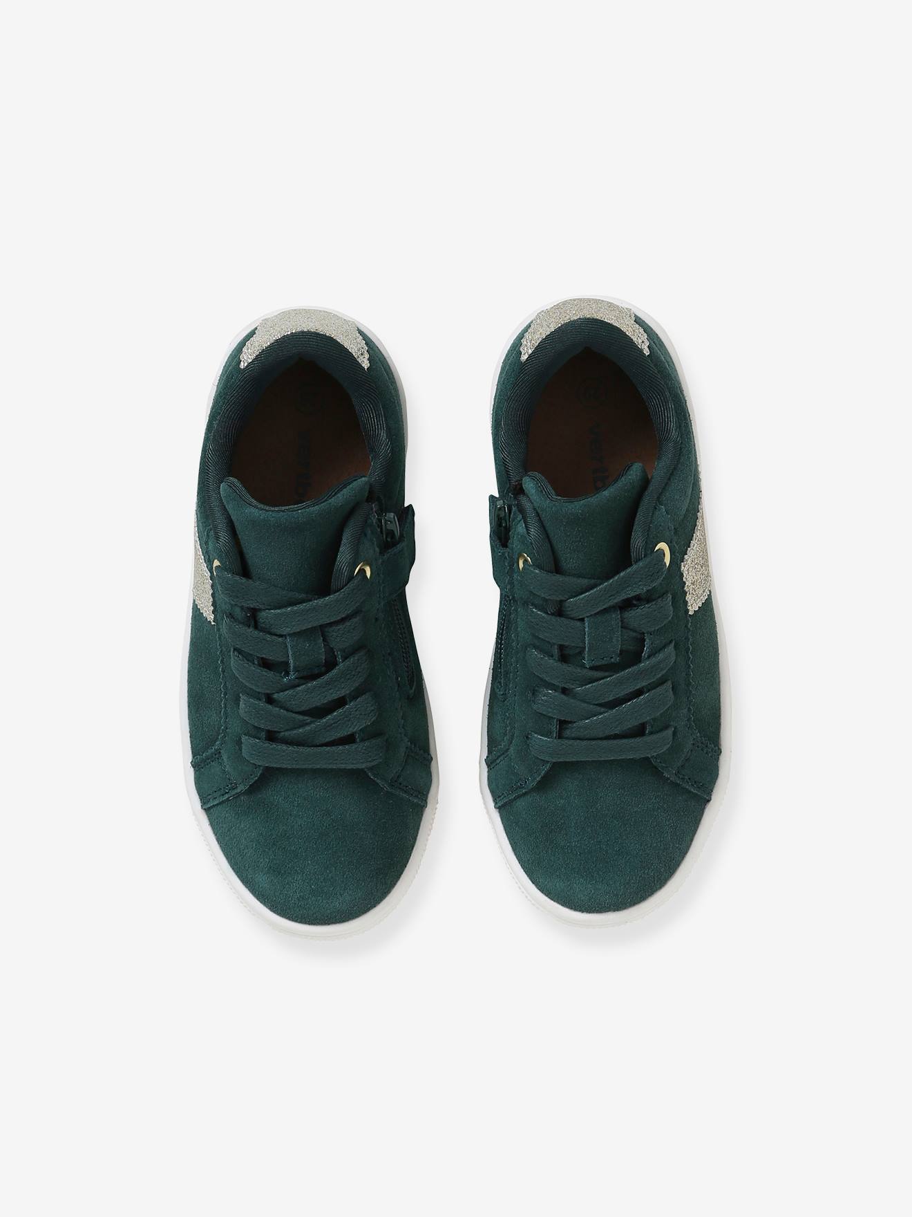 Vertbaudet Mädchen Sneakers, Reißverschluss - camelfarben