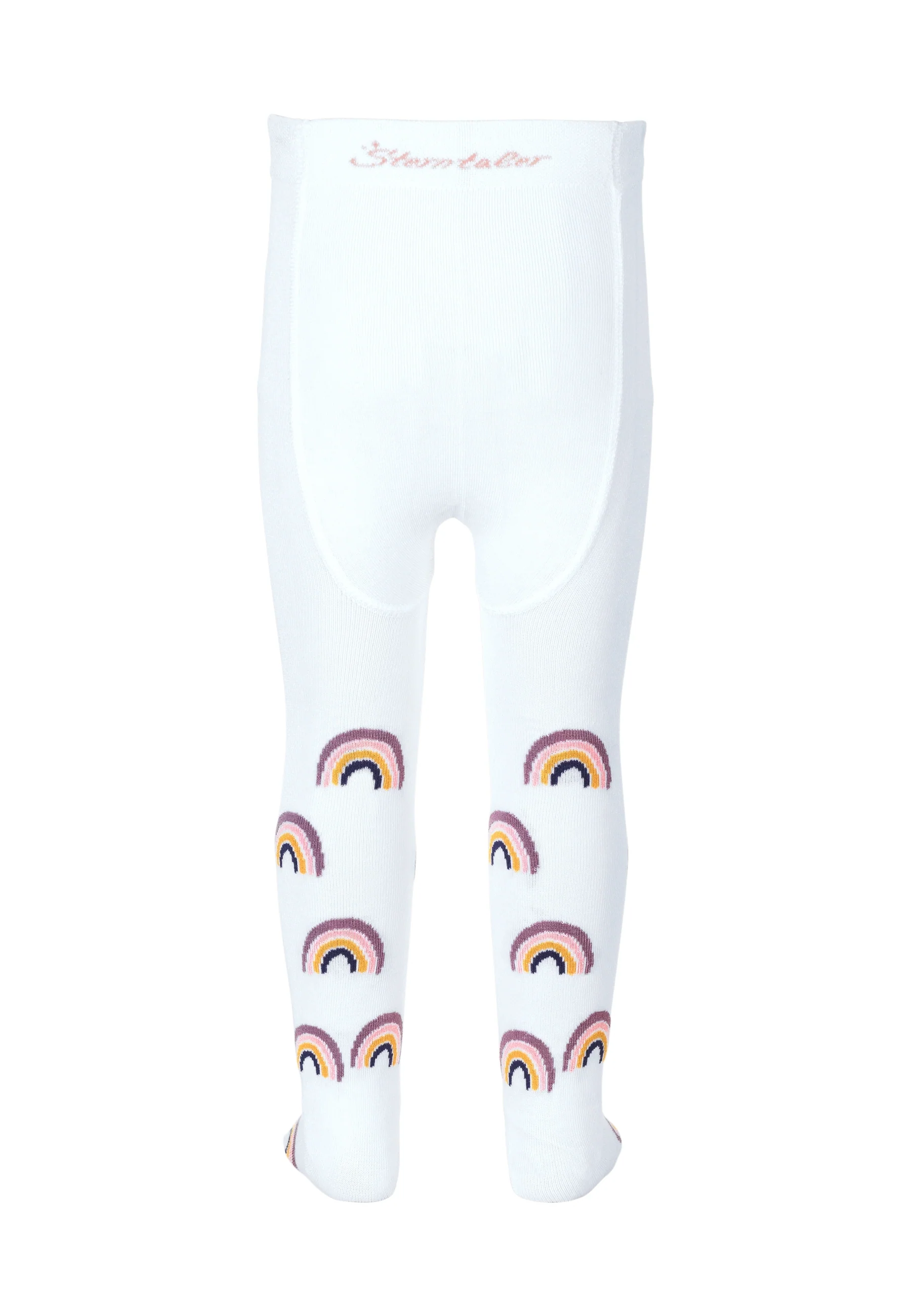 Strumpfhose 2er-Pack, Regenbogen und uni
