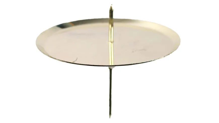Adventskranzkerzenhalter gold Ø 7,5cm gold glänzend