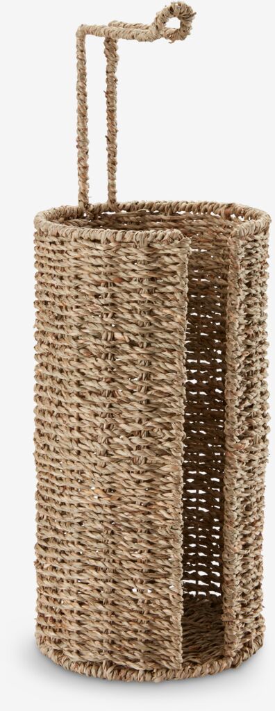 VANSBRO Toilet Paper Holder Ø16xH34cm Seagrass