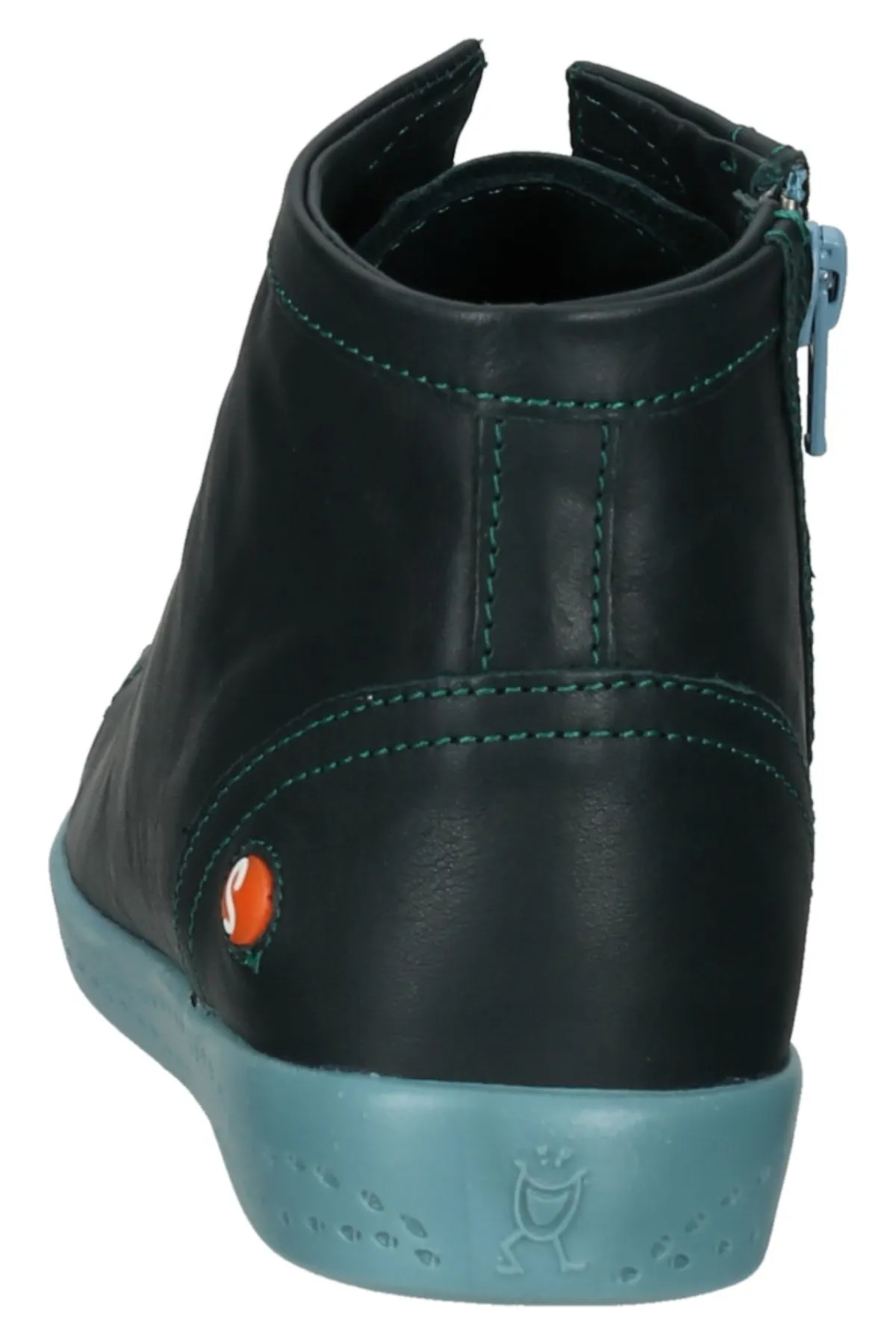 Softinos  Stiefelette - Grün - Flacher Absatz