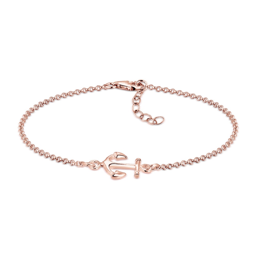 Elli Elli Bracelet Femmes Ancre Maritime en Argent Sterling 925 Bracelet