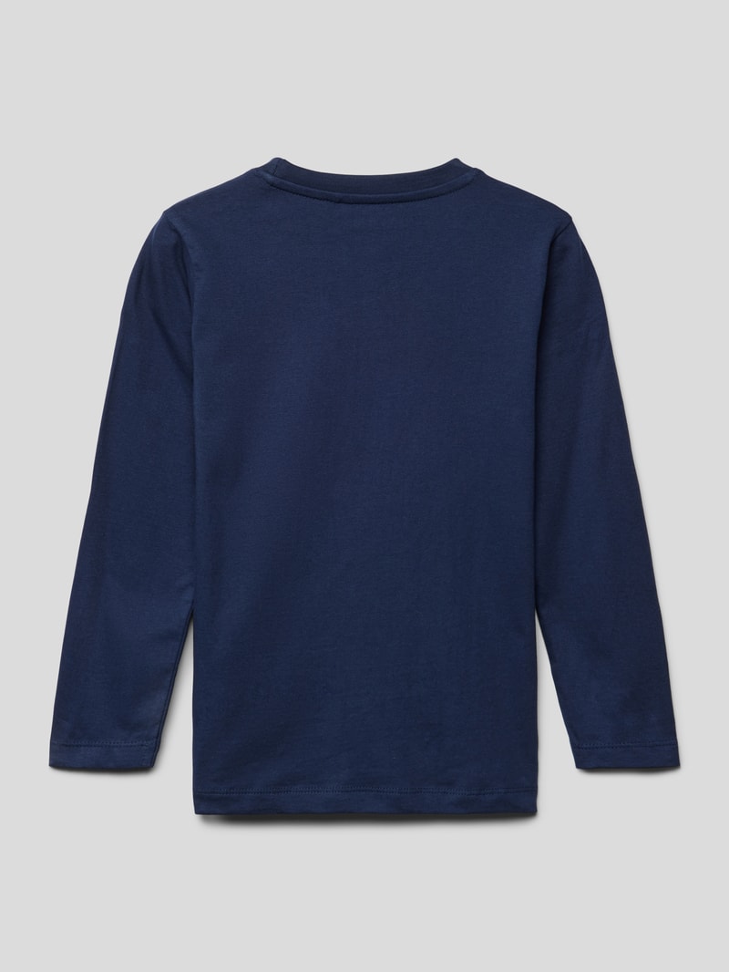 Longsleeve mit Motiv-Print in blau