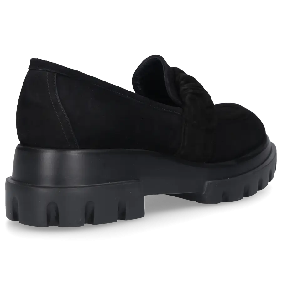 AGL Attilio Giusti Leombruni - Loafer CELESTE Nubukleder - schwarz