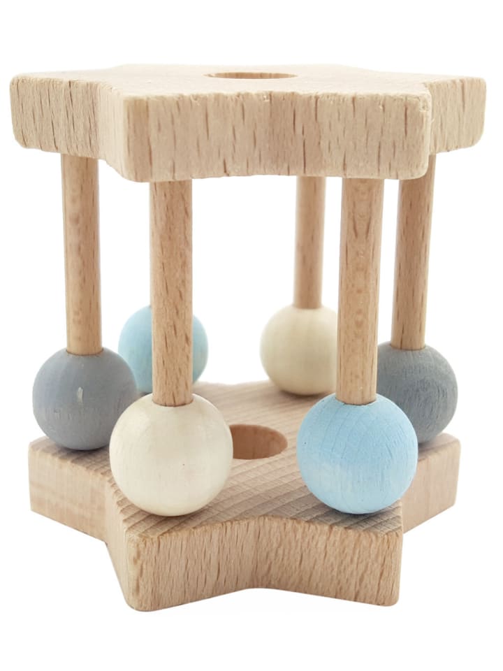 Hess Holzspielzeug  Sternrassel in Natur/Blau günstig kaufen onesize