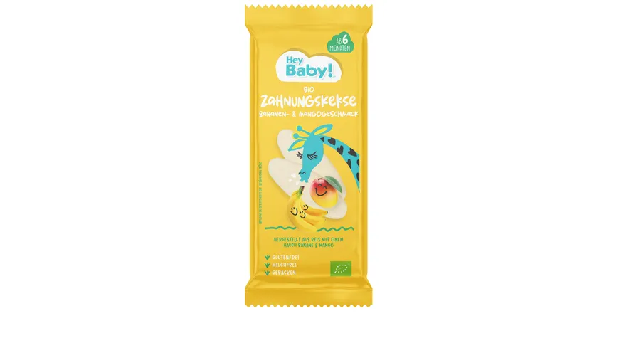 Hey Baby! Bio Zahnungskeks Banane & Mango 21 g