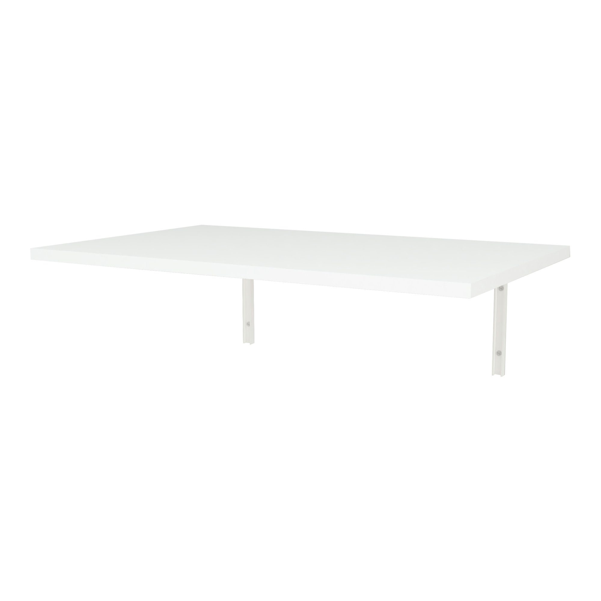 en.casa Klapptisch, Klepp Wandklapptisch 72x45cm zur Wandmontage Weiß