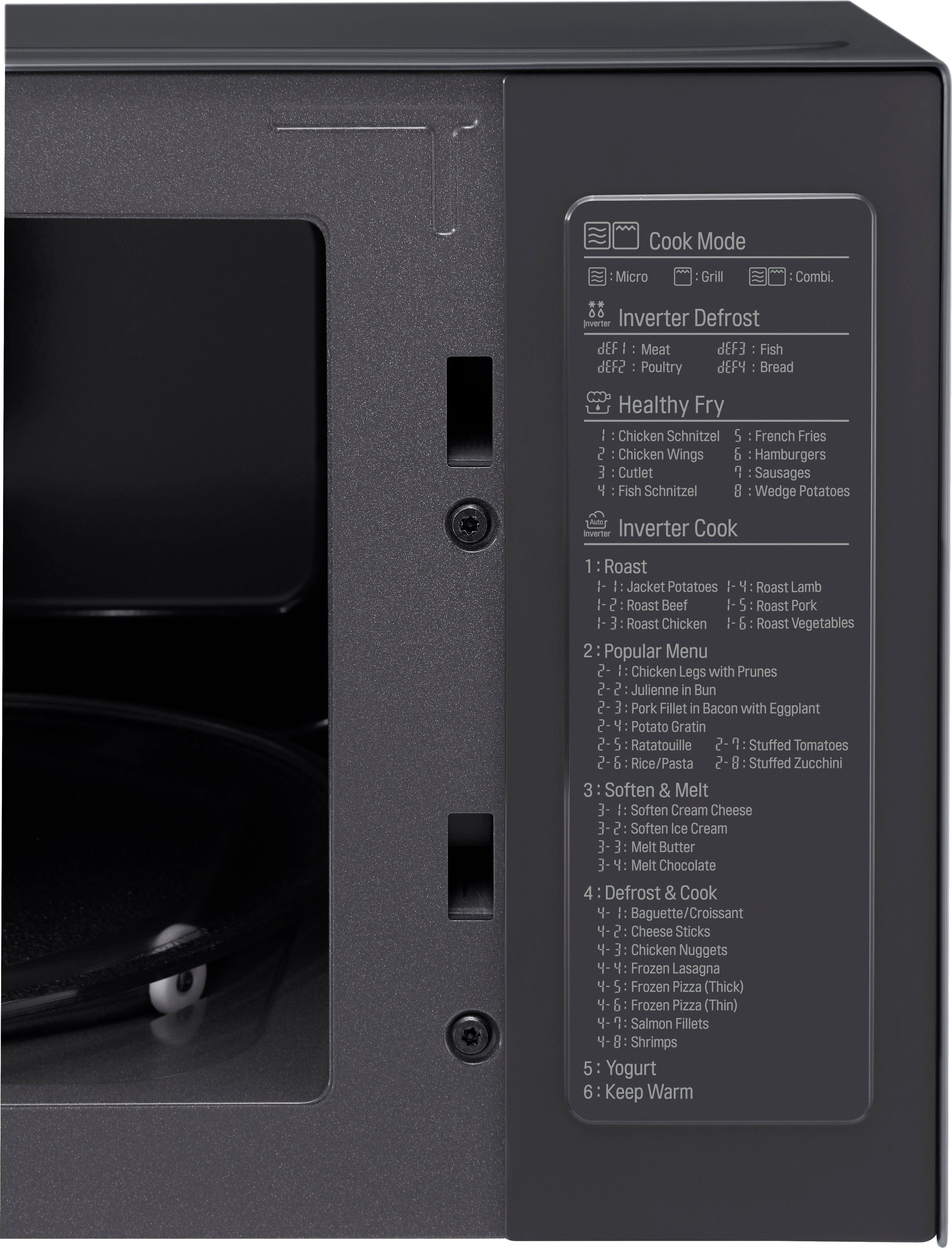 LG Mikrowelle MH 6565 CPB, Grill, Mikrowelle, 25 l