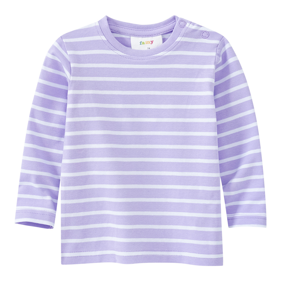 2 Baby Langarmshirts im Basic-Style