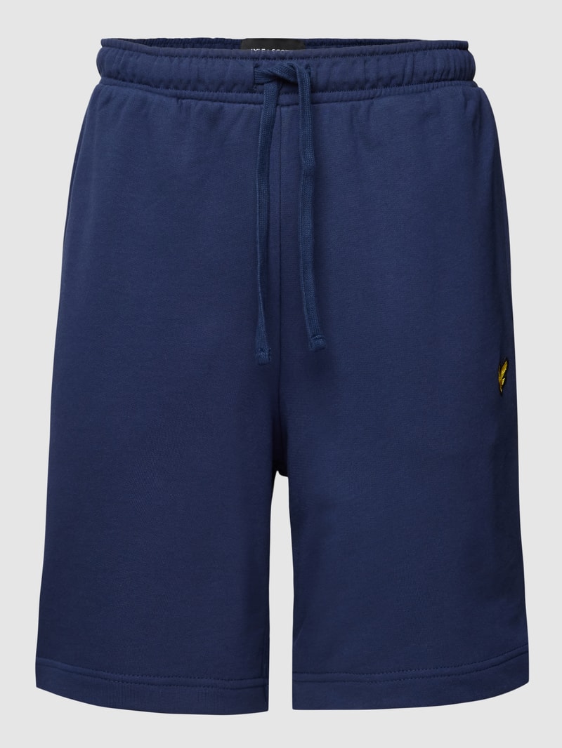 Sweatshorts mit Tunnelzug in marineblau