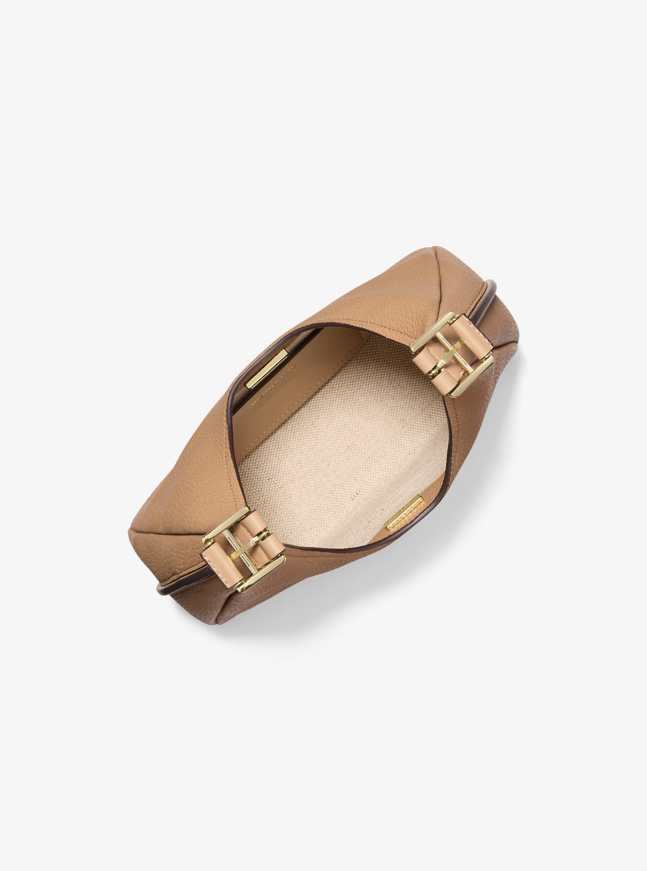 Nolita Small Pebbled Leather Hobo Shoulder Bag - CAMEL