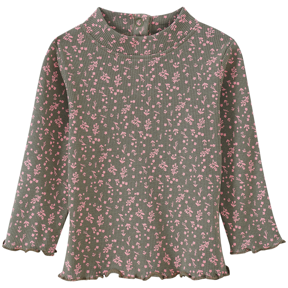 Baby Langarmshirt im Millefleur-Dessin