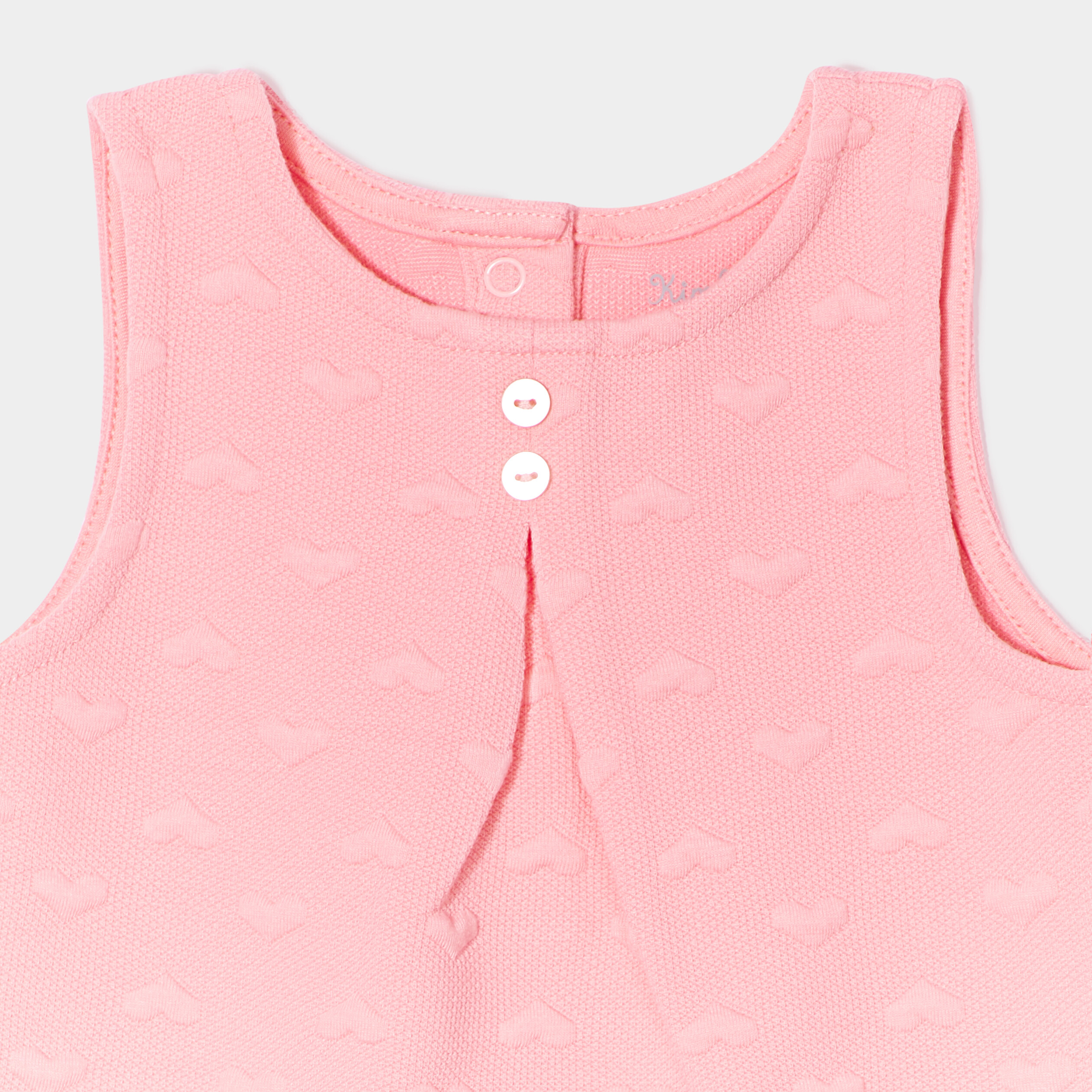 Robe trapèze sans manches rose bébé fille | La Halle