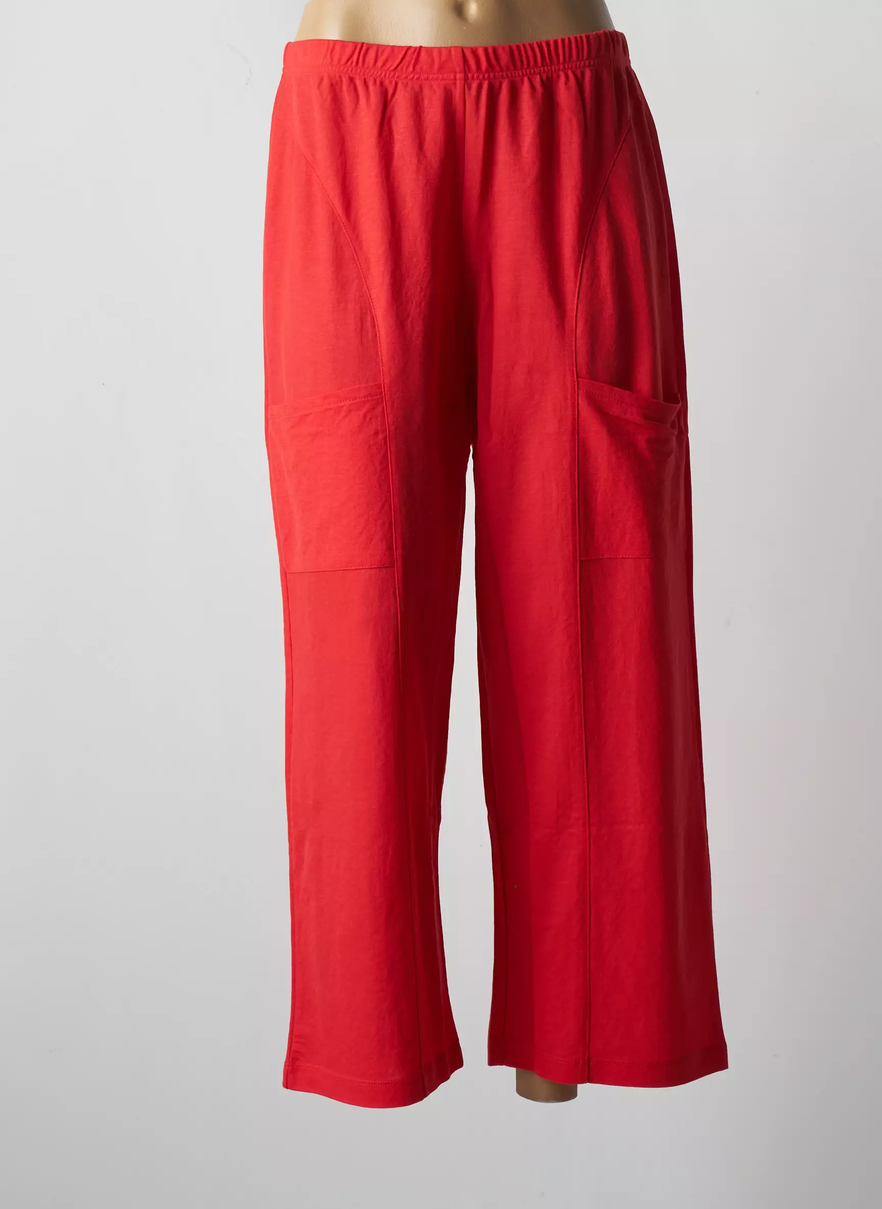 G Oze Pantalons Larges Femme couleur rouge