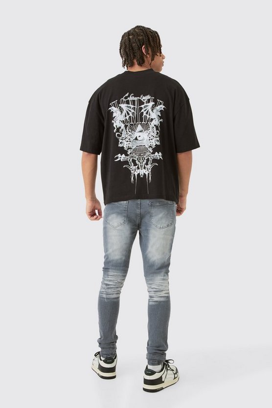 Super Skinny Stretch Jeans mit Rissen