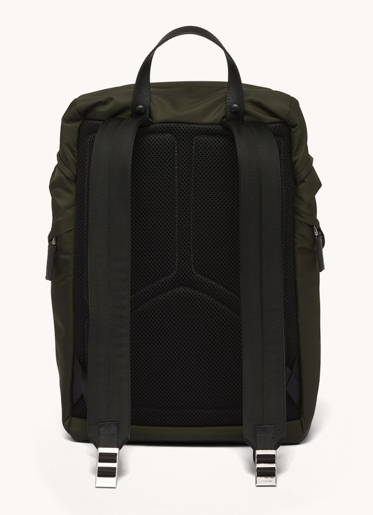 Rucsac Prada Re-Nylon cu detalii din piele de vițel