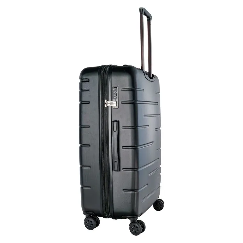 PSNGR Stripes Trolley L (76 cm) Erweiterbar - Black