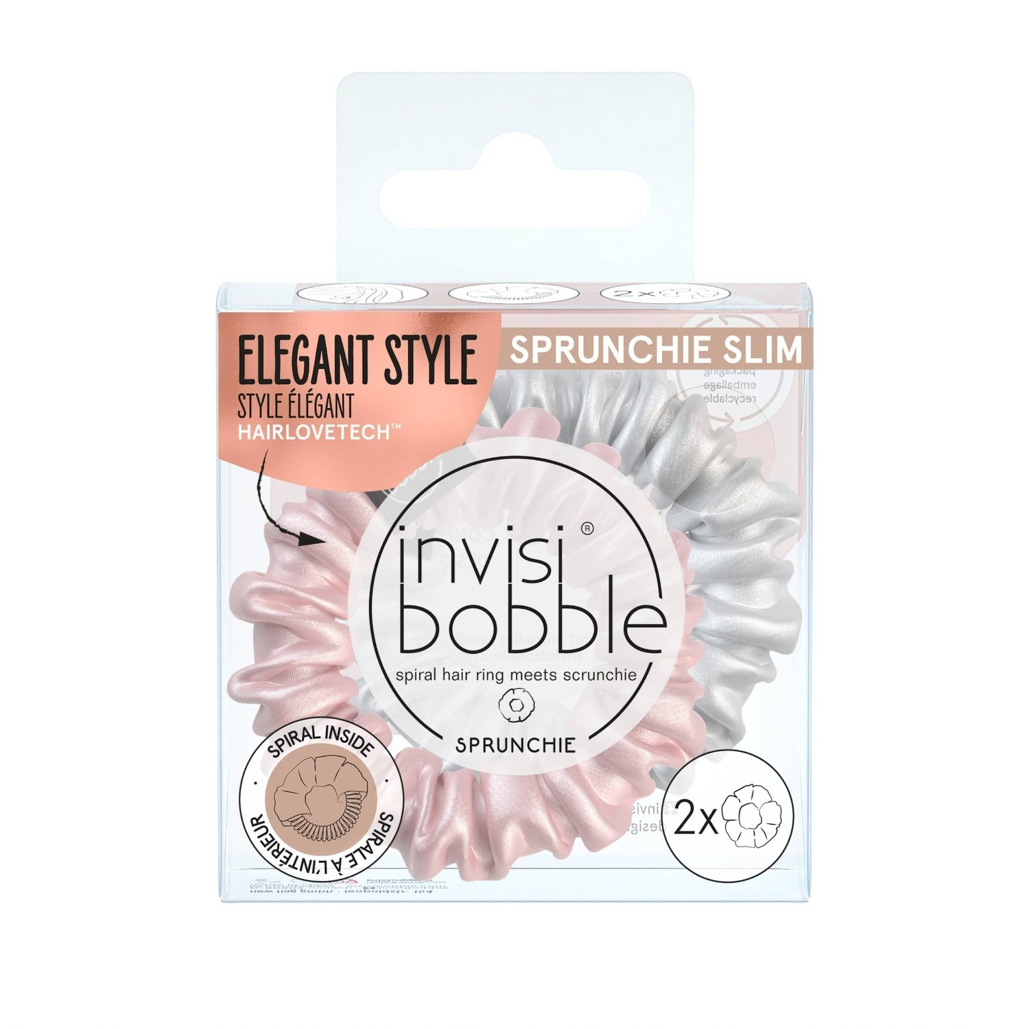Invisibobble SPRUNCHIE SLIM Bella Chrome