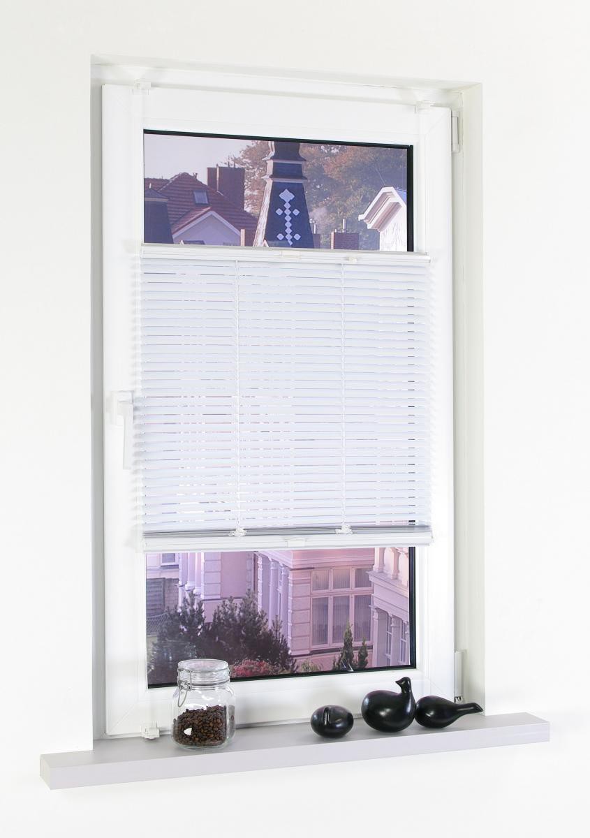 Bella Casa Klemmfix Jalousie verspannt aus Aluminium, 90 x 130 cm (Breite x Höhe), weiß