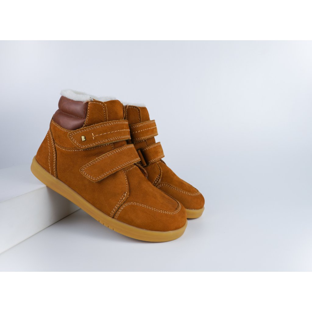 Bobux Timber Arctic Mustard braune gefütterten Stiefeletten