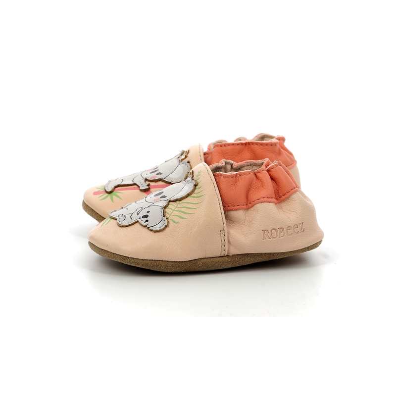 Chaussons cuir tannage vegetal Queen Koala