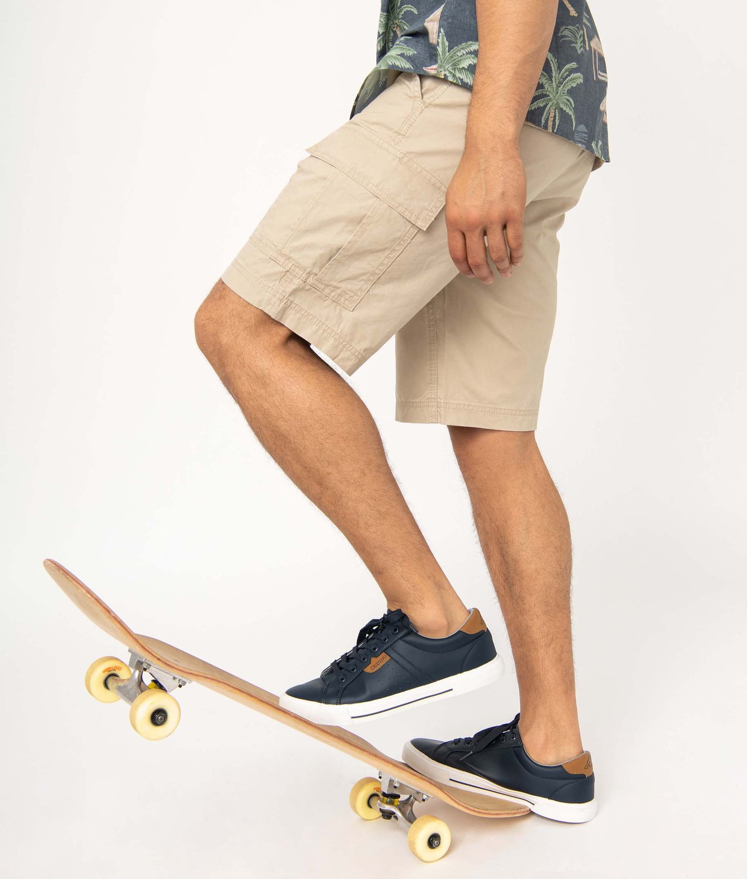 Baskets homme unies à semelle contrastée – Kappa Aris marine | GEMO
